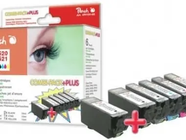Peach remanufctured PGI-520/CLI-521 MultiPack Plus alternativní cartridge  / Canon Pixma iP3600 / Multipack Plus