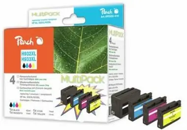 Peach Remanufactured 932XL a 933XL MultiPack alternativní cartridge / HP OFFICEJET 6100 / MultiPAck
