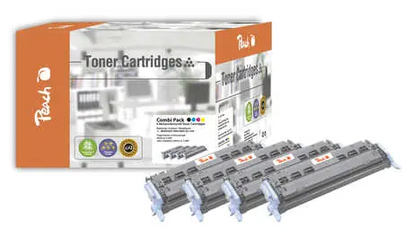 Peach Remanufactured Q6001-4 alternativní toner / HP CLJ 1600, 2600 / 2.500/3x2000 stran / MultiPack