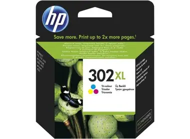 HP F6U67AE originální cartridge 302XL / DeskJet 1110, 2130 / 330 str. / 8ml. / Cyan/Magenta/Yellow