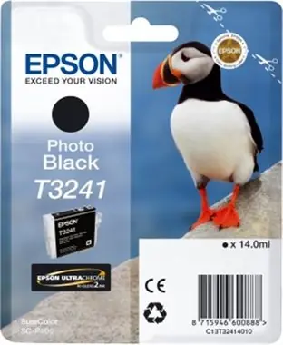 EPSON originální cartridge T3241 / SureColor SC-P400 / 14ml / foto černá