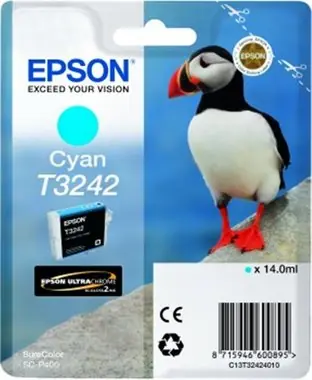 EPSON originální cartridge T3242 / SureColor SC-P400 / 14ml / modrá