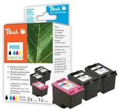 Peach Remanufactured MultiPack Plus HP302 alternativní cartridge / OfficeJet 3830 / 2x5+8 ml / MultiPack Plus
