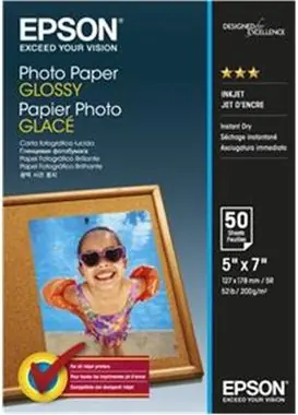 EPSON Pape Glossy Photo 13x18 (50 listů), 200g/m2
