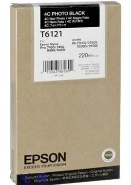 EPSON originální cartridge T612 / Stylus Pro / 220ml / photo černá 