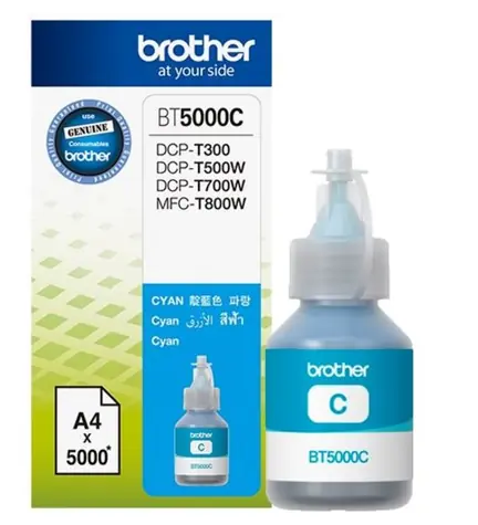 Brother BT-5000C originální inkoust / DCP-T300 / DCP-T500W / DCP-T700W / 5000 stran / modrá