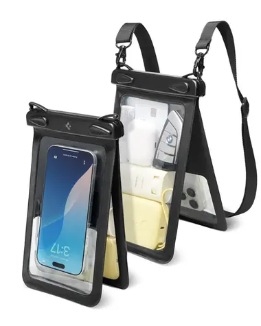 Spigen Aqua Shield WaterProof Case A603 černá / vodotěsné univerzální pouzdro 