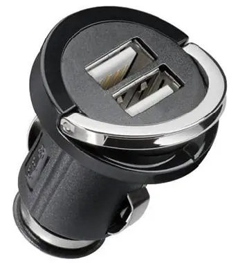 Cabstone Napájecí 12-24V autoadaptér na 2xUSB 2.1A s nízkým profilem