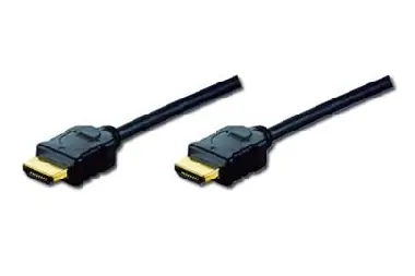 Digitus Highspeed Ethernet HDMI (1.4) propojovací kabel, 3x stíněný, AWG 30,  10m, pozl. kontakty