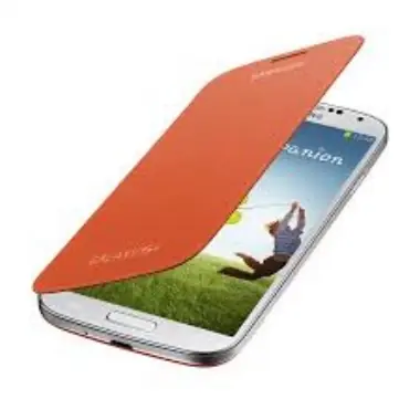 SAMSUNG flipové pouzdro pro SAMSUNG Galaxy S IV (i9505, i9506) / Oranžová