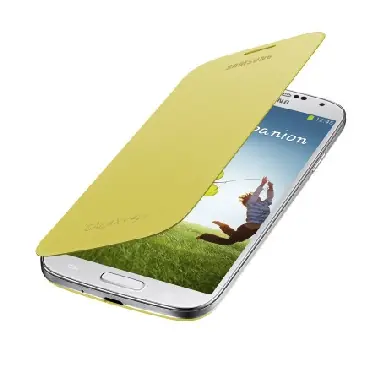 SAMSUNG flipové pouzdro pro SAMSUNG Galaxy S IV (i9505, i9506) / Žlutá