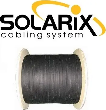 Solarix optický kabel DROP1000 / 8 vláken / 500 m / černá