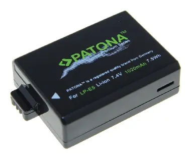 PATONA PT1211 baterie pro foto Canon LP-E5 / 1020mAh /  Li-Ion Premium