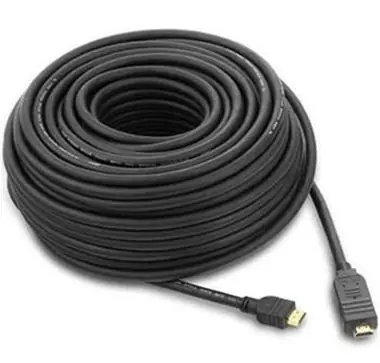 PremiumCord HDMI High Speed with Ether. kabel se zesilovačem,25m, AWG26, 3x stínění, M/M, zlacené konektory, černý