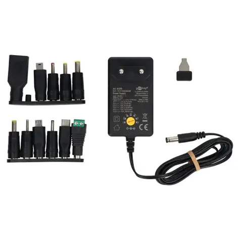 Goobay Univerzální napájecí adaptér 230V/3-12V stejnosměrný 1500mA