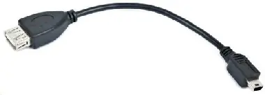 Gembird Kabel USB 2.0 / A-Mini B OTG 15cm / F/M / pro tablety a smartphone