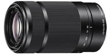SONY Teleobjektiv se zoomem / bajonet E / 55 – 210mm / F4.5 – 6.3 / 3,8x zoom / stabilizace / černá