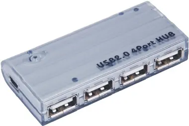 PremiumCord USB 2.0 HUB 4-portový s napájecím adaptérem 5V / 2A