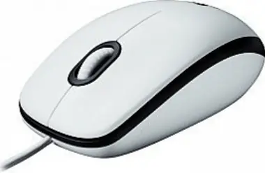 Logitech B100 bílá / Drátová optická myš / USB