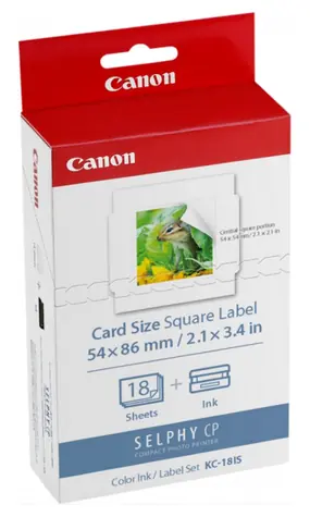 Canon KC-18IS sada papíru do tiskárny / čtvercové štítky / 18 ks