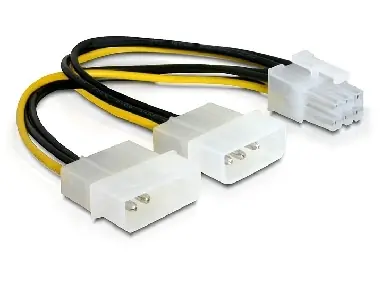 Delock napájecí kabel pro PCI Express kartu / 15cm