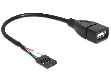 Delock kabelová redukce USB 2.0 A samice na pinový konektor