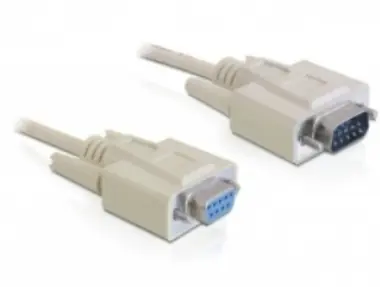 DeLock kabel RS-232 sériový Sub-D9 samec - Sub-D9 samice / 2 m