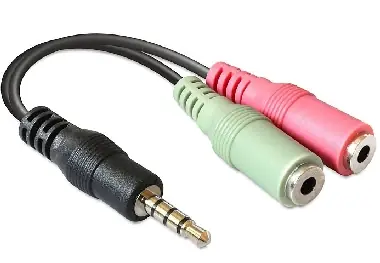 Delock adaptér stereo jack 3.5 mm samec > 2 x stereo jack 3.5 mm samice