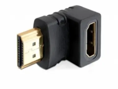 Delock adaptér HDMI A samec - samice / pravoúhlý / dole