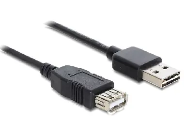 DeLock prodlužovací kabel EASY USB 2.0 A samec > USB 2.0 A samice / 1 m