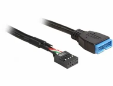 DeLock kabel USB 2.0 pinový konektor samice  > USB 3.0 pinový konektor samec