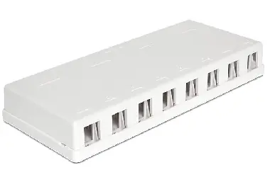 Delock Keystone Box 8-portový / na stěnu