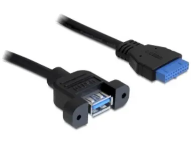 DeLock kabel interní 19pin USB 3.0  > 1 x USB 3.0 A samice / 50cm