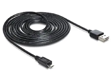 DeLock kabel EASY USB 2.0 A samec > USB 2.0 micro B samec 3 m