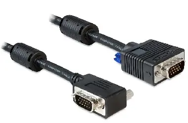 DeLock kabel SVGA samec - samec pravoúhlý 2m