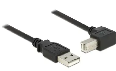 Delock kabel USB 2.0 A samec > USB 2.0 B samec / pravoúhlý / 5 m