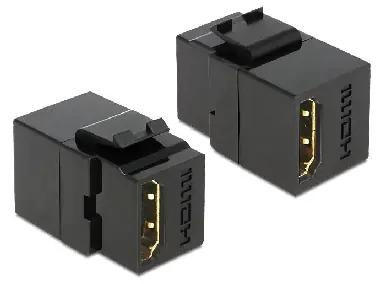 DeLock Keystone modul HDMI samice > HDMI samice / černý