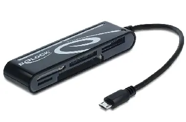 Delock čtečka paměťových karet / micro USB / OTG / 6 slotů