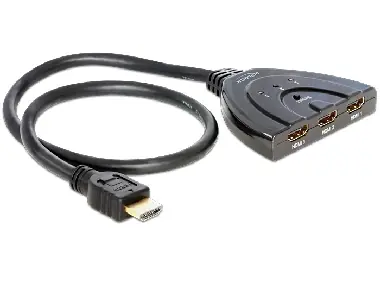 Delock Switch HDMI 3 - 1 / obousměrný přepínač vstupů / Spliter