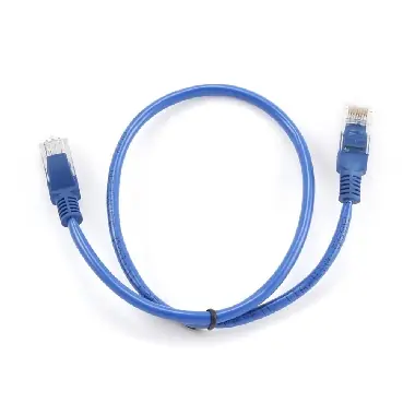 Gembird UTP CAT5E 0.25m modrá / patch kabel / s ochranou
