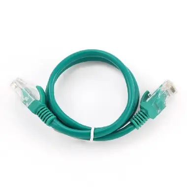 Gembird UTP CAT5E 0.25m zelená / patch kabel / s ochranou