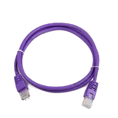 Gembird UTP CAT5E 0.25m fialová / patch kabel / s ochranou