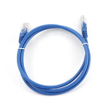 Gembird UTP CAT5E 1 m modrá / patch kabel / s ochranou