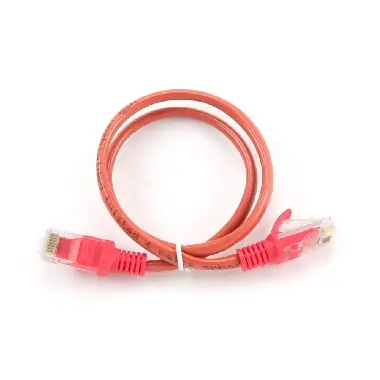 Gembird UTP CAT5E 1 m červená / patch kabel / s ochranou