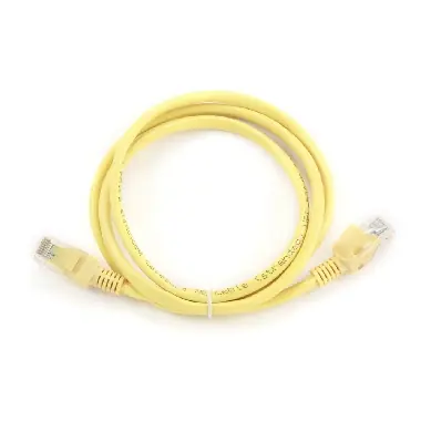 Gembird UTP CAT5E 1 m žlutá / patch kabel / s ochranou