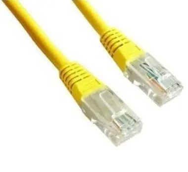 Gembird UTP CAT5E 2 m žlutá / patch kabel / s ochranou