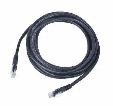 Gembird UTP CAT5E 3 m černá / patch kabel / s ochranou