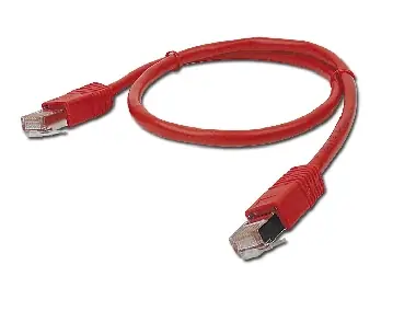 Gembird FTP CAT5E 2m červená / patch kabel / stíněný s ochranou a opletením