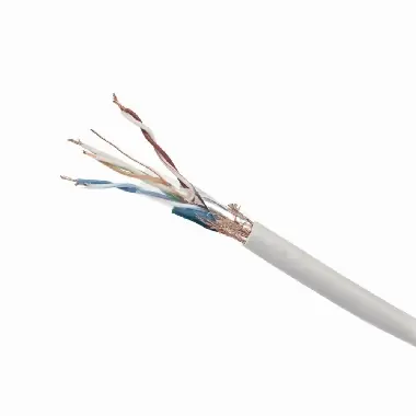 Gembird SFTP CAT5E 305m / drát / stíněný s opletením / LSOH / metráž / šedá