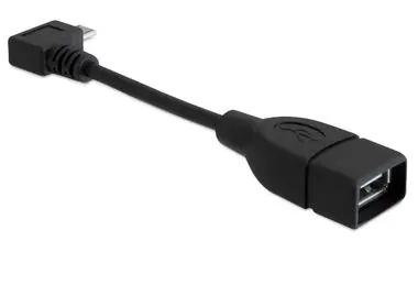 DeLock Adapter USB micro-B samec pravoúhlý > USB 2.0-A samice OTG 11 cm